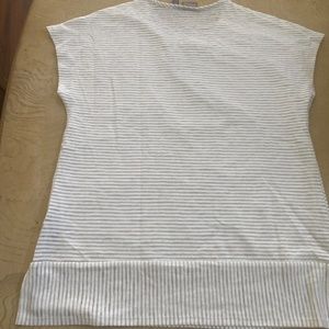 top- Shadow stripe  mixed stripe and tunic